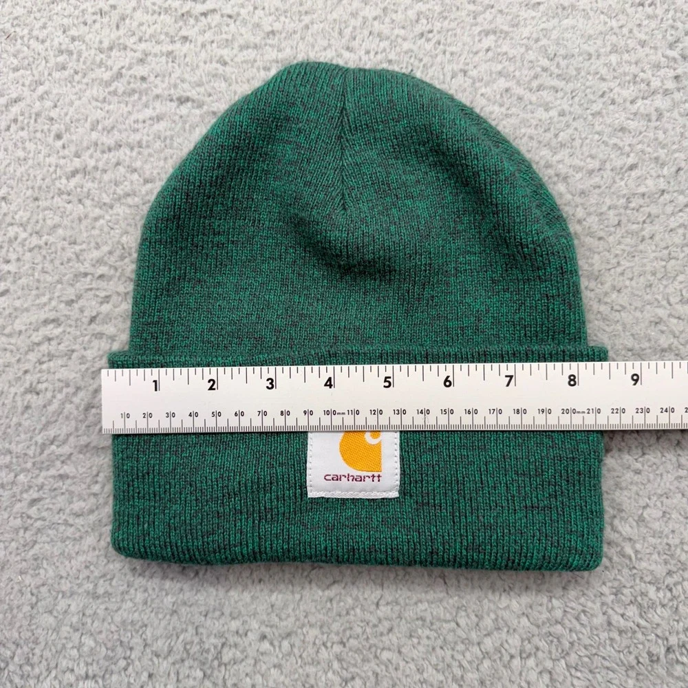 Carhartt A18 Acrylic Watch Hat Beanie Heather Green Cuffed‎ Knit Cap Spring 2023
